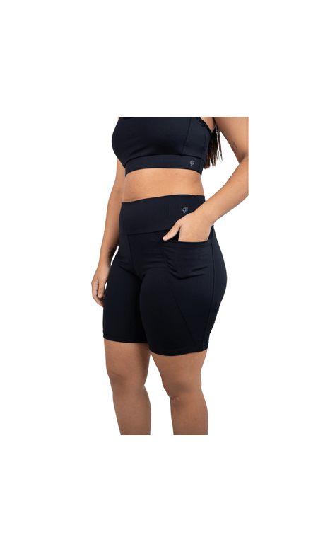 Short Fit Cat Com Bolso