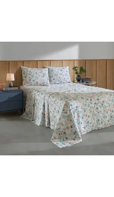 Jogo de Cama Casal Döhler Premium Allegra Algodão