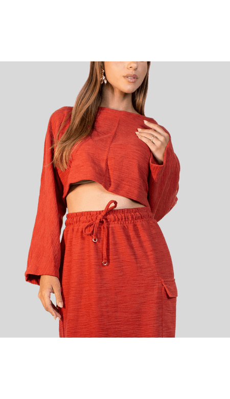 Blusão Endless em Malha Curto Gola Larga