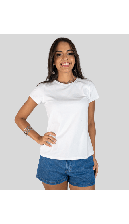 Blusa Rovitex Feminina Básica Lisa Algodão