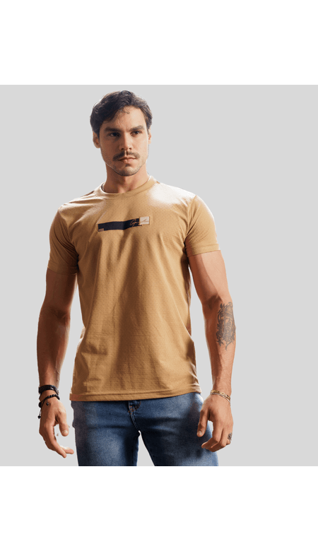 Camiseta Gangster Masculina Com Bordado Central