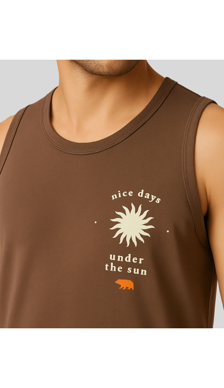Regata Masculina Com Estampa Minimalista Nice Days - Mitch´s