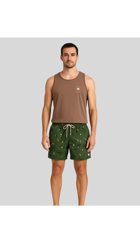 Bermuda Masculina Tactel Estampada com Elástano - Mitch´s