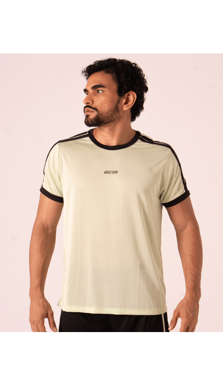 Camiseta Masculina Fitness Neon Com Faixa - Long Way