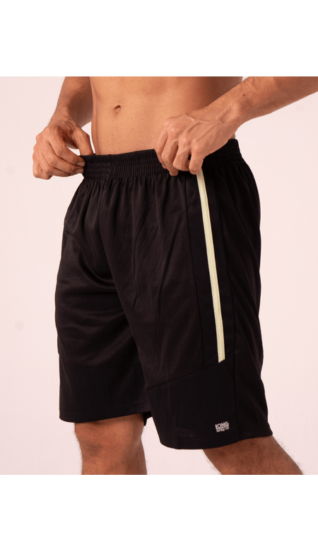 Bermuda Masculina Fitness com Faixa Lateral - Long Way