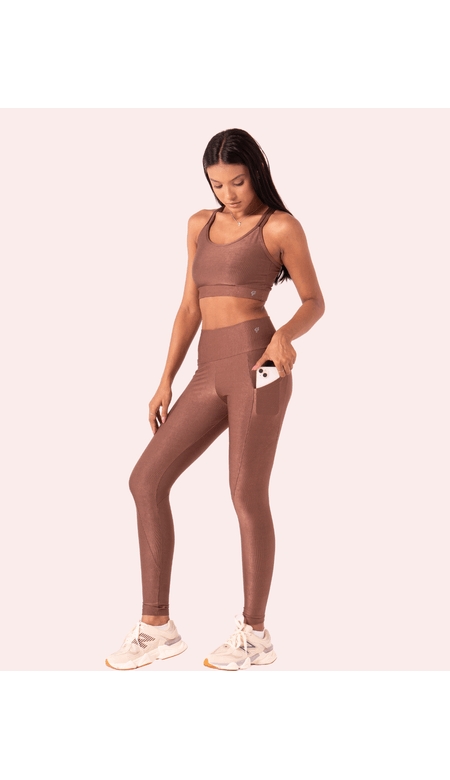 Legging Esportiva Feminina Fit Cat com Bolsos Laterais