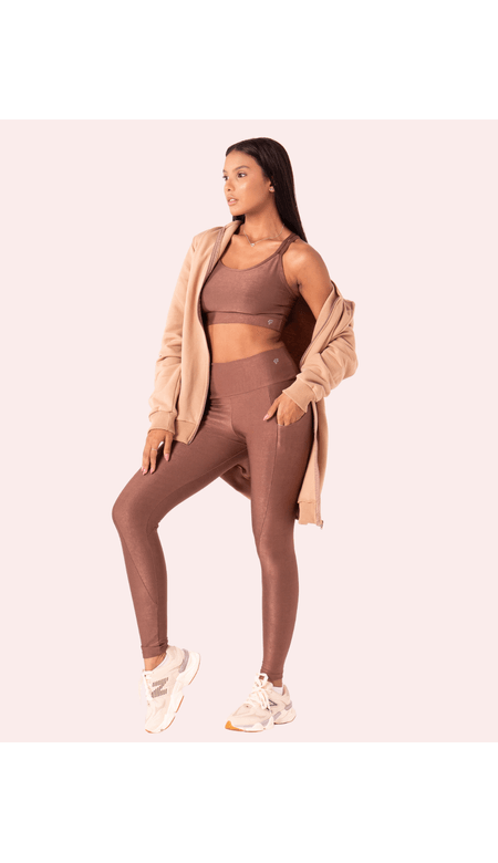 Legging Esportiva Feminina Fit Cat com Bolsos Laterais