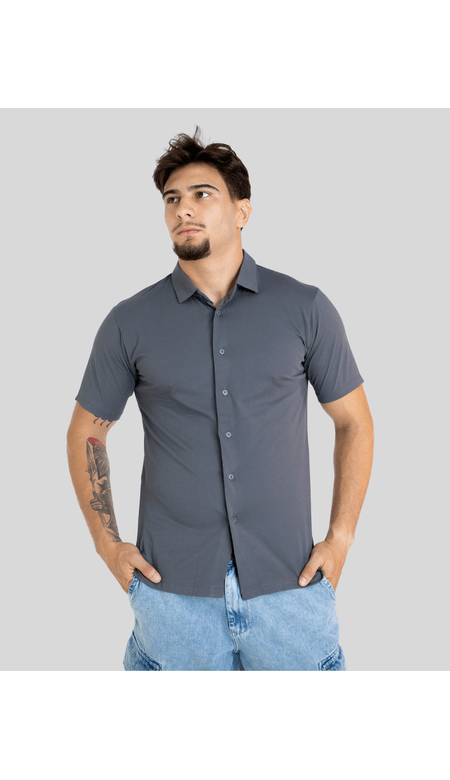 Camisa de Botão Manga Curta Algodão - Sea Surf