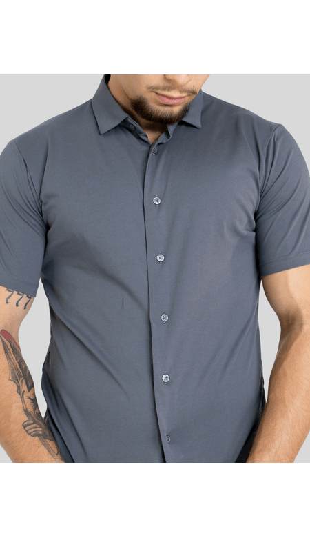 Camisa de Botão Manga Curta Algodão - Sea Surf