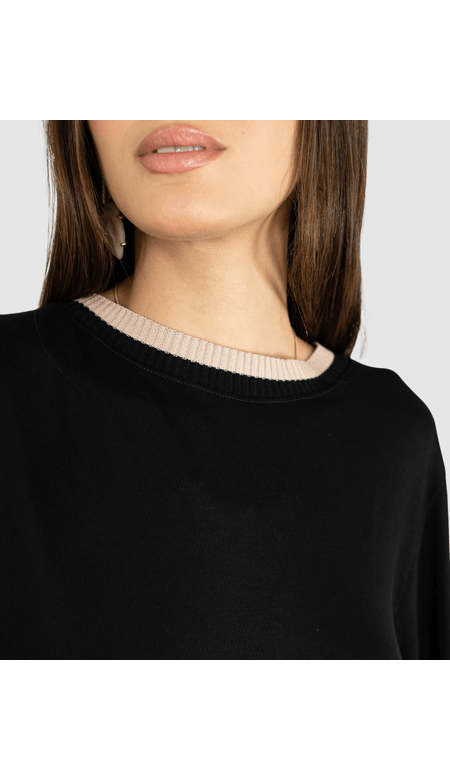 Blusa Feminina Larga Com Ribana em Viscose - Endless