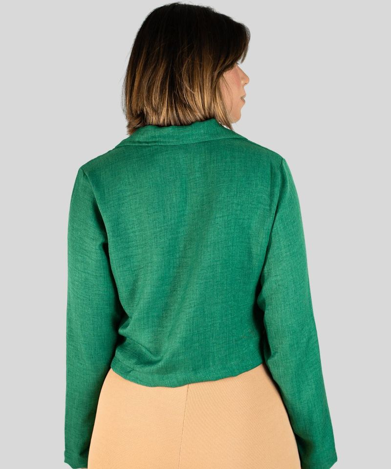 Camisa Bilro Feminina Com Bot es Manga Longa 2