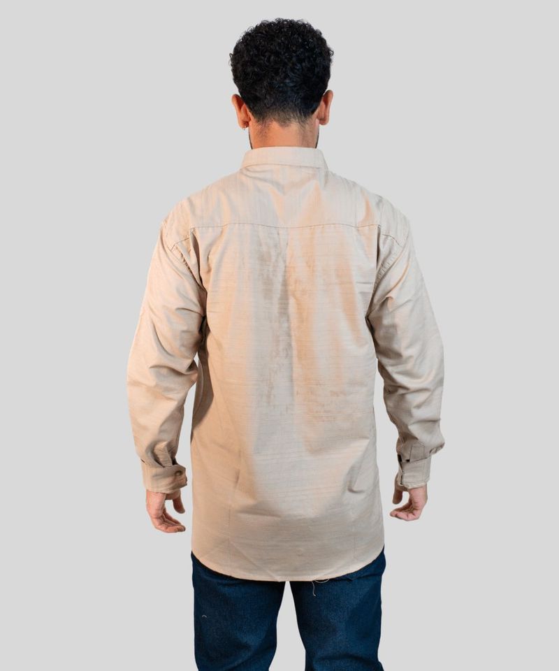 Camisa Dixie Social Manga Longa Listras e Bot es 2