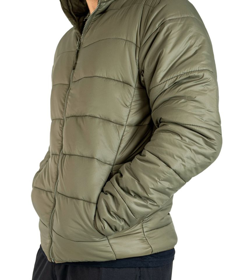 Jaqueta Masculina com Ziper e Bolsos Laterais com Capuz 1