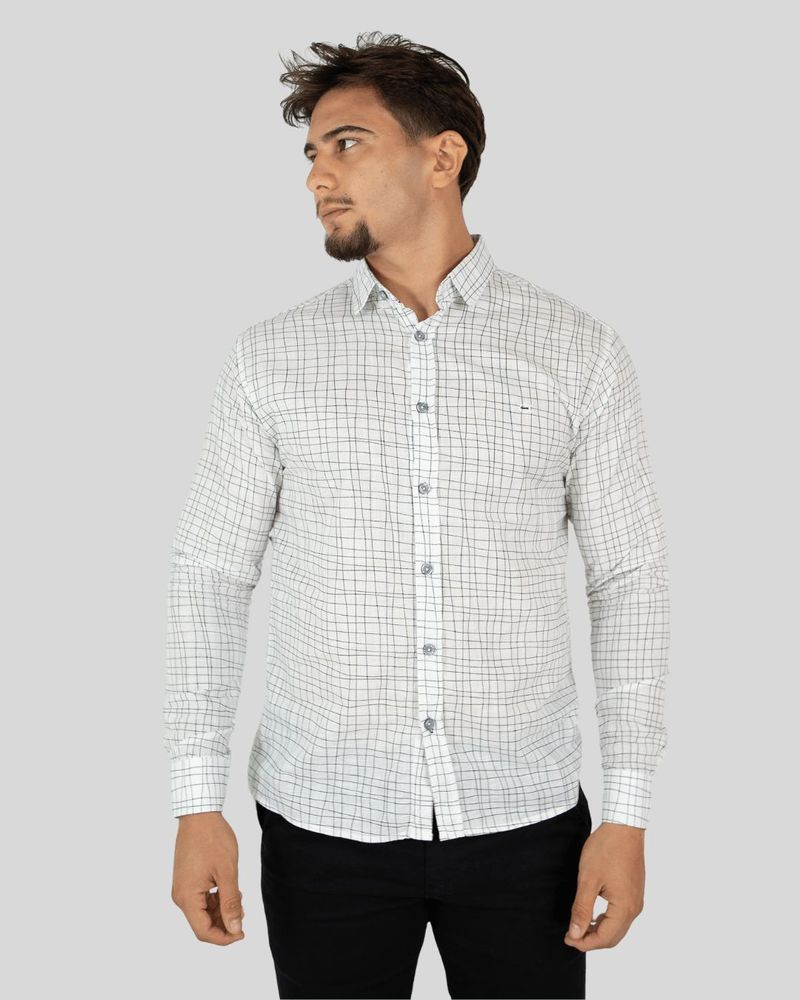 Camisa Masculina Social Manga Longa Listrada - Dixie 0