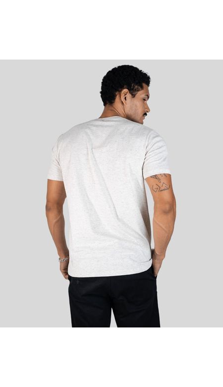 Camiseta Colisão Masculina Casual Com Estampa Silkada