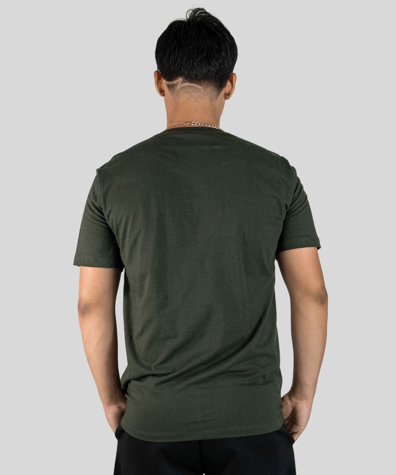 Camiseta Masculina Estampada com Detalhe Numeral -  Silk 2