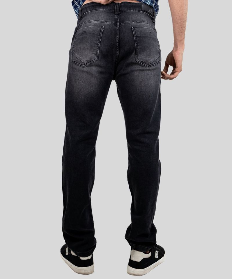 Cal a Jeans Slim Masculina Dixie Preto Estonado com Elastano 1
