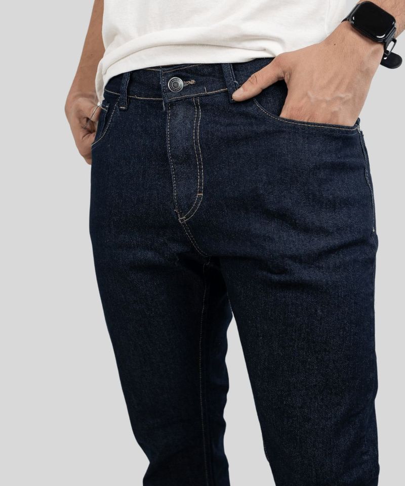 Cal a Dixie Masculina Jeans Reta Escura 2
