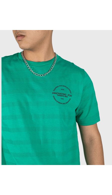 Camiseta Masculina Diâmetro com Estampa Frontal e Traseira