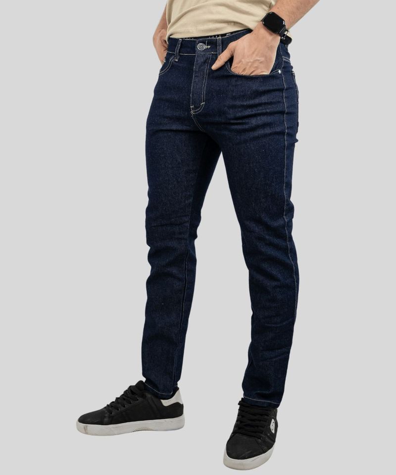 Cal a Dixie Masculina Jeans Slim Escura 1