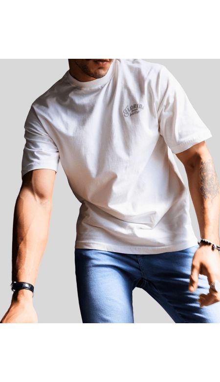 Camiseta Overcore Masculina Oversized Estampa Costas