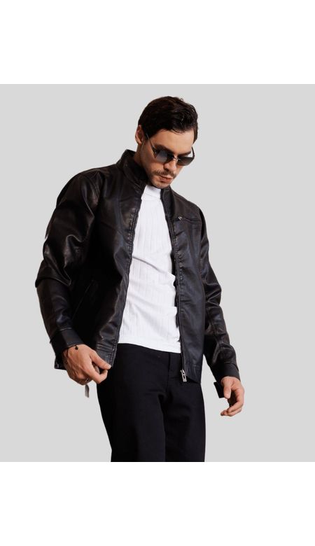 Jaqueta Diametro Masculina de Couro Sintético