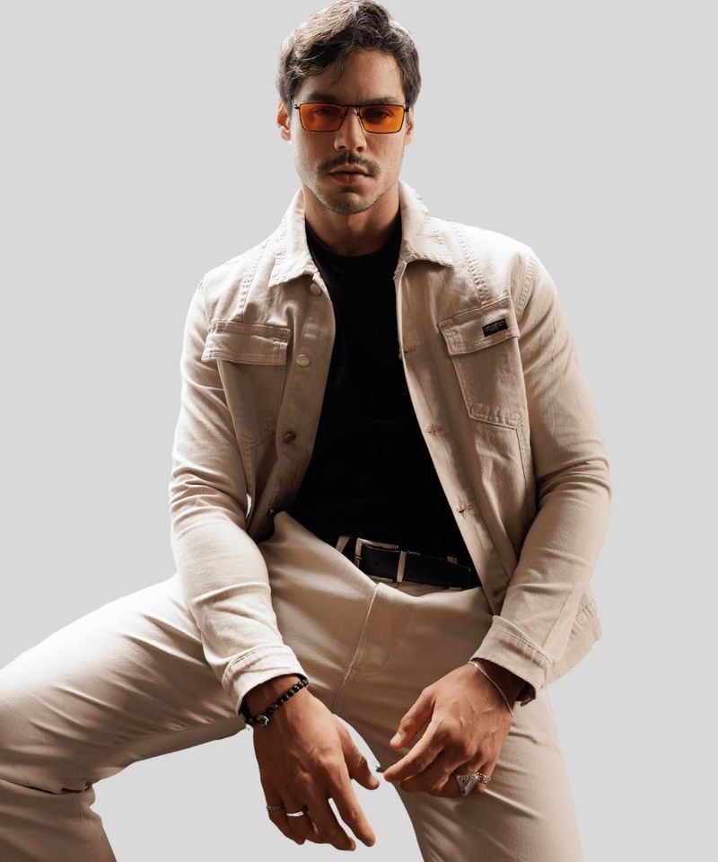 Jaqueta Max Denim Tradicional Sarja Com Bolsos 0