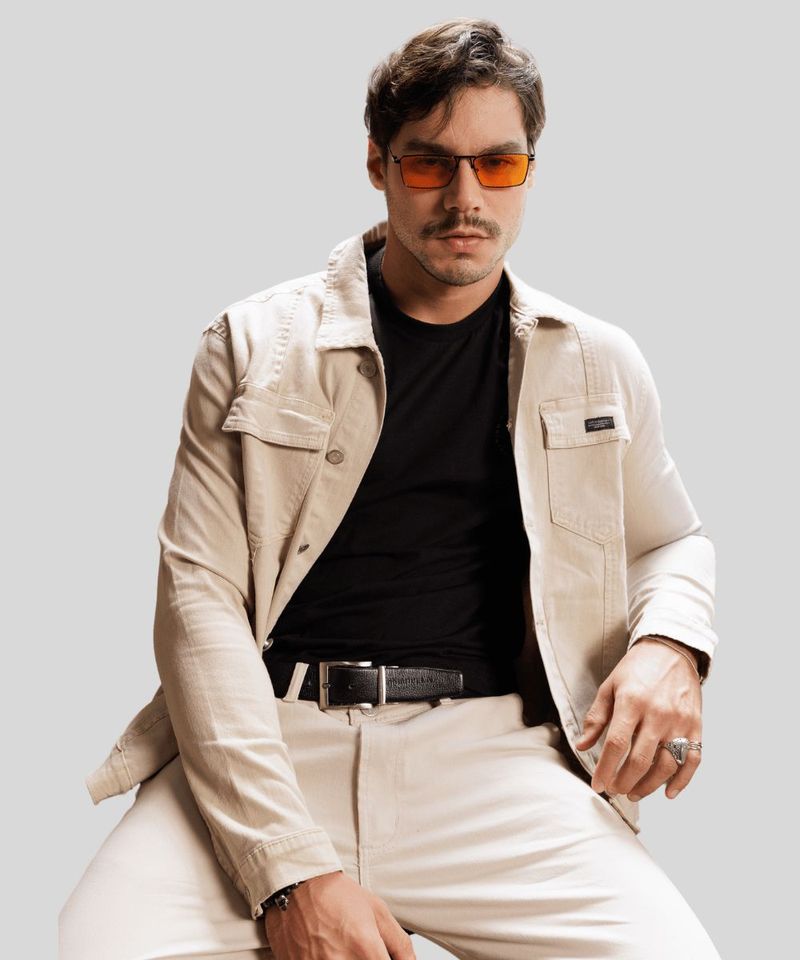 Jaqueta Max Denim Tradicional Sarja Com Bolsos 2