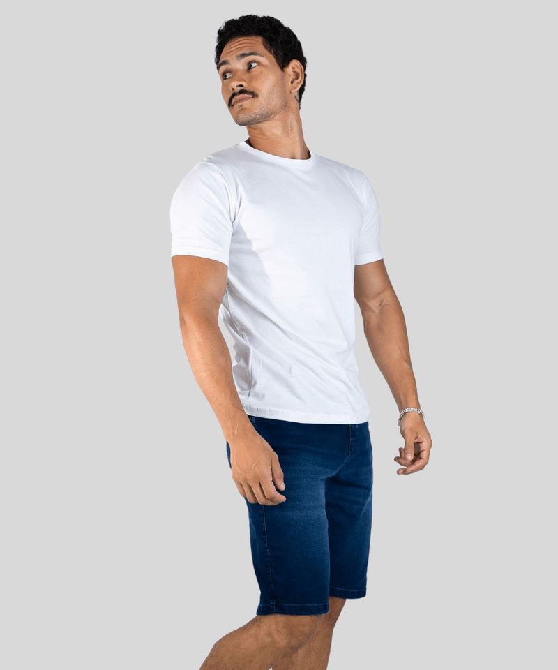 Camiseta Colis o Masculina B sica Algod o 0