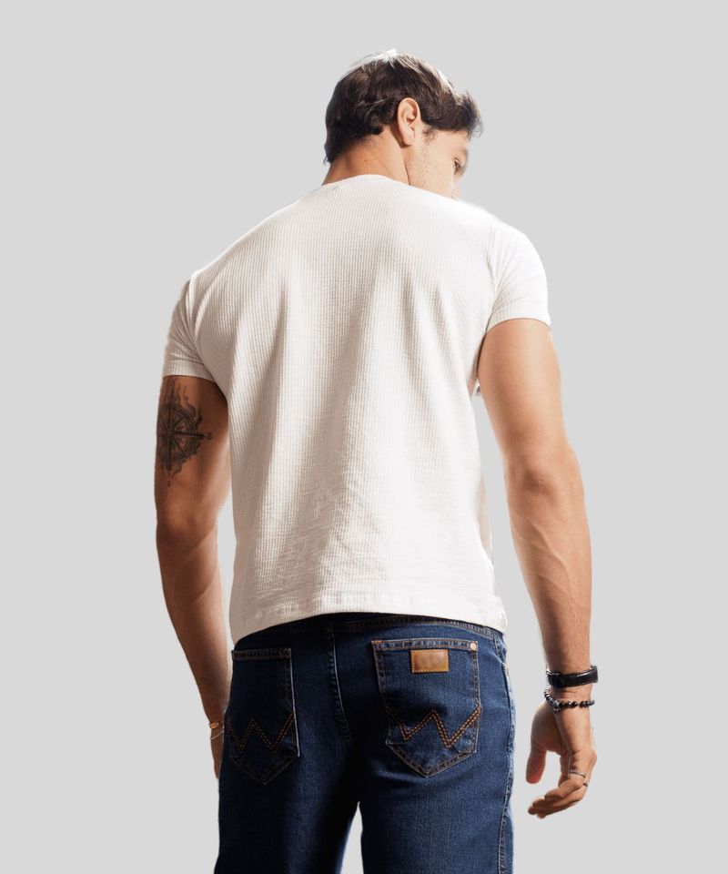 Camiseta Gangster Masculina Com Bras o Em Relevo Bordado 3