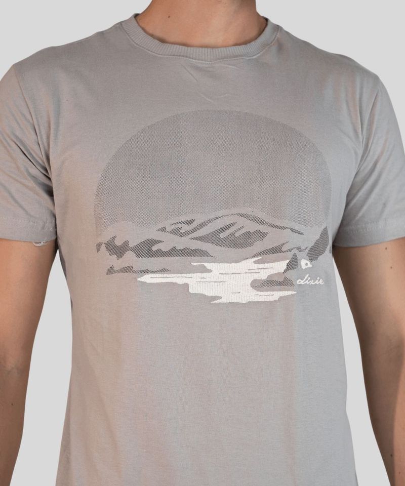 Camiseta Dixie Masculina com Estampa de Paisagem 1