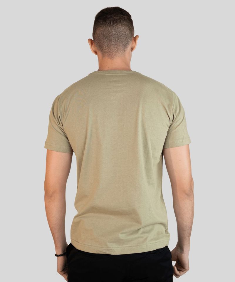 Camiseta Dixie Masculina B sica com Gola Canelada 2