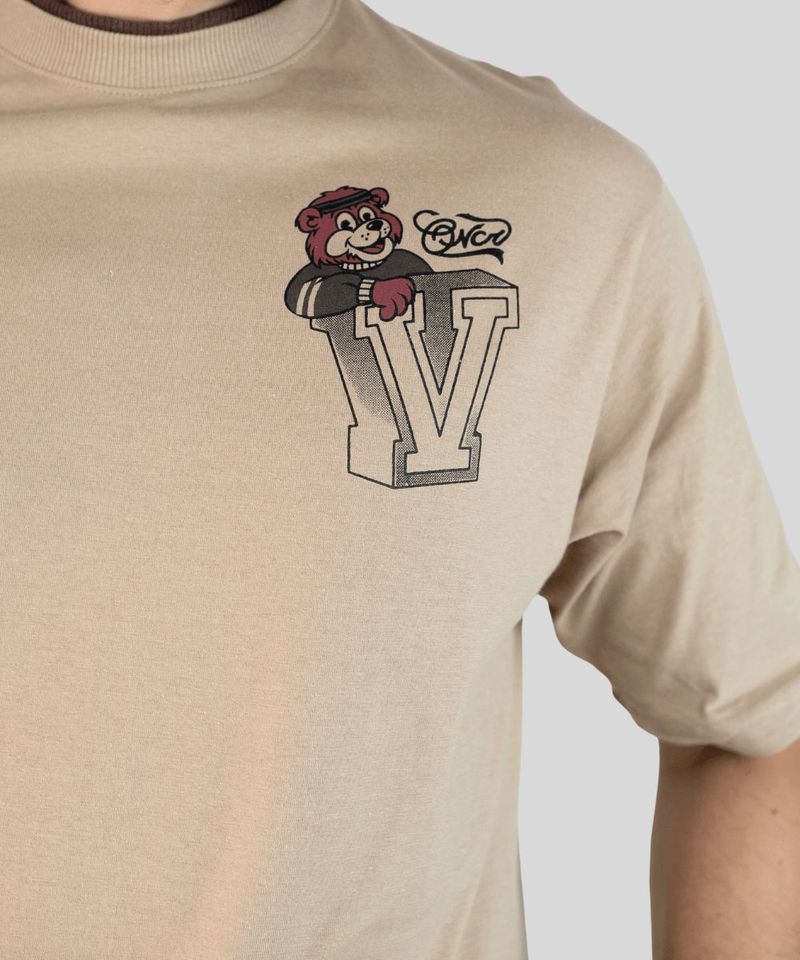 Camiseta Oversized com Gola Dupla Colegial - Overcore 1