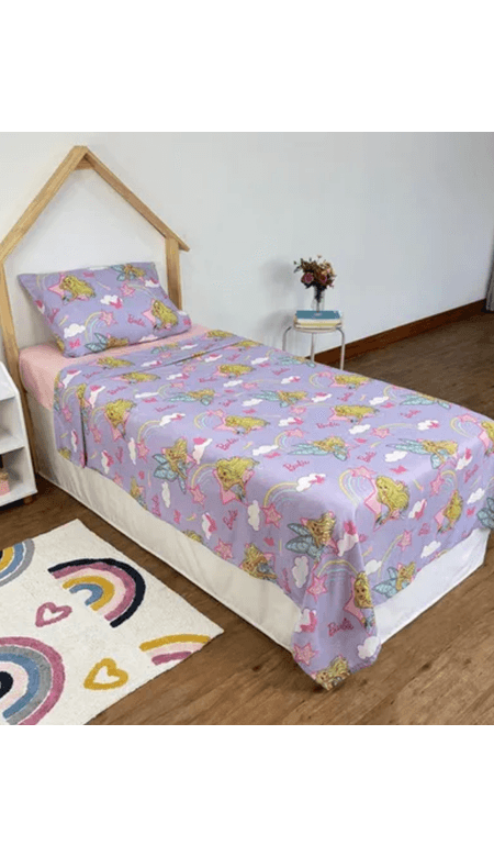 Jogo de Cama Barbie Lepper Kids 2 Peças