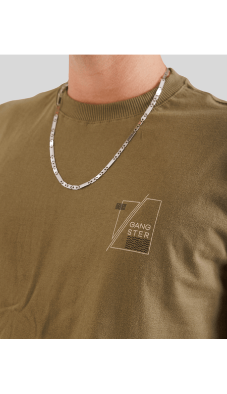 Camiseta Masculina Estampada nas Costas e Frente