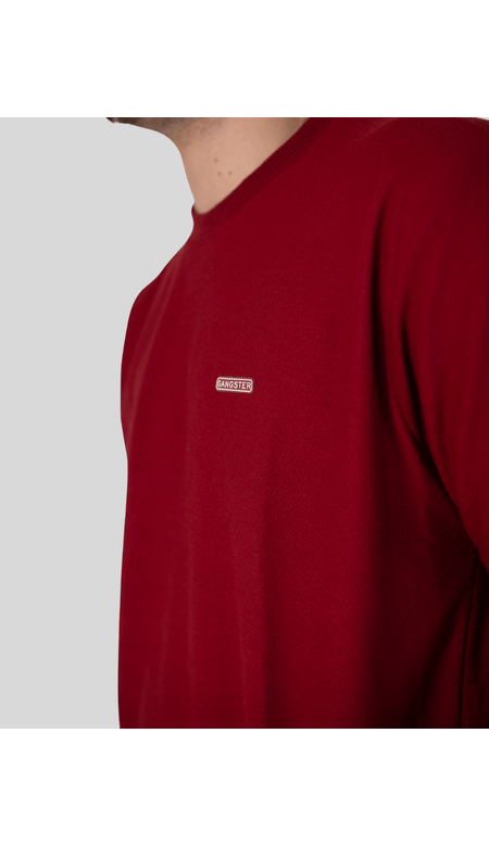 Camiseta de Malha Confortável com Gola Redonda