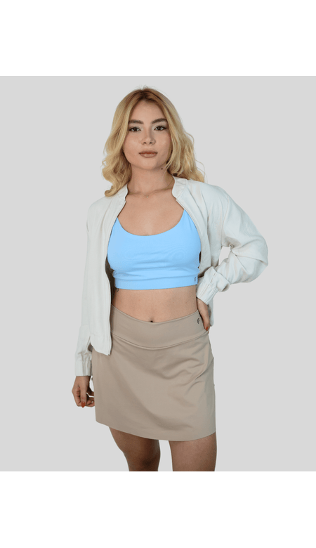 Short-Saia Fitness com Cós Alto - Fit Cat