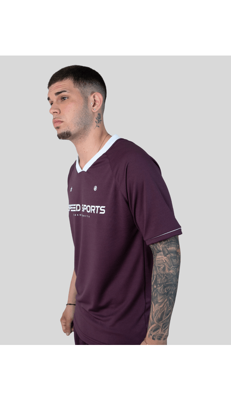 Camiseta Masculina Esportiva Estampada "Speed Sports"